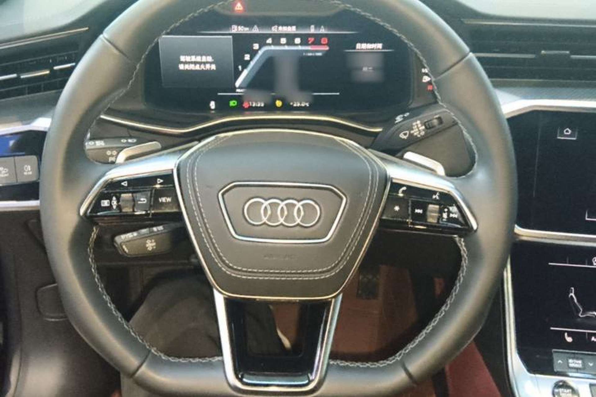 Used Audi A7L 2024 45 TFSI quattro Black Warrior Edition Steering Wheel
