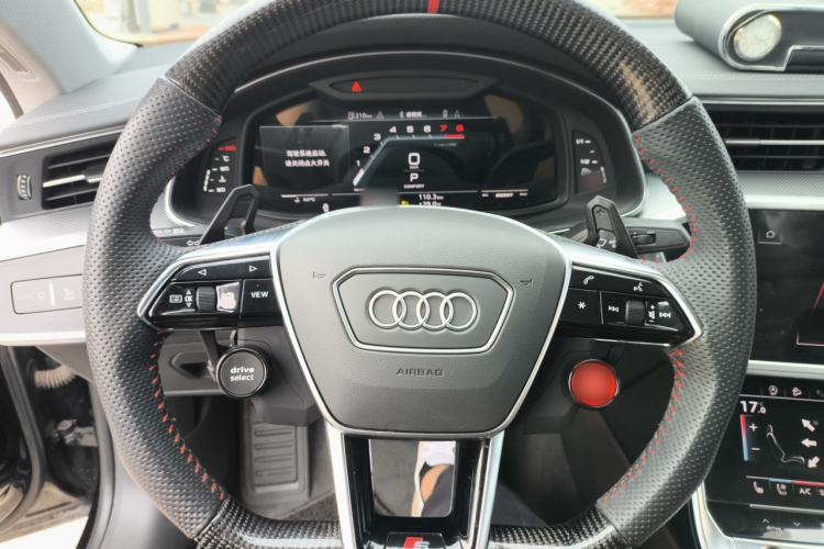 Used Audi A7L 2024 45TFSI quattro S-line Visionary Edition Flow Crystal Package Steering Wheel