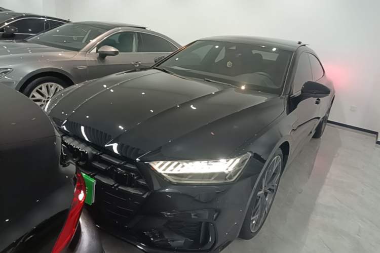 Used Audi A7L 2024 45 TFSI quattro S-line Black Warrior Edition Guazi used car, China used car export, Used car for sale, Used cars, Cheapest cars for sale