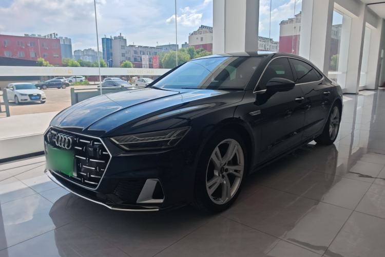 Audi A7L 2024 45TFSI quattro S-line Visionary Edition Flow Crystal Package с пробегом Guazi used car, China used car export, Used car for sale, Used cars, Cheapest cars for sale