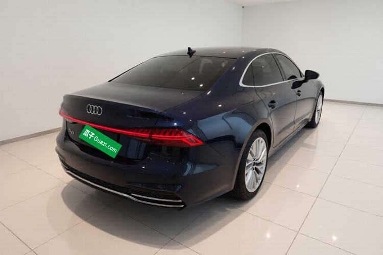 Used Audi A7L 2024 45TFSI S-line Dream-Building Edition Flow Crystal Package Rear Right 45 Deg