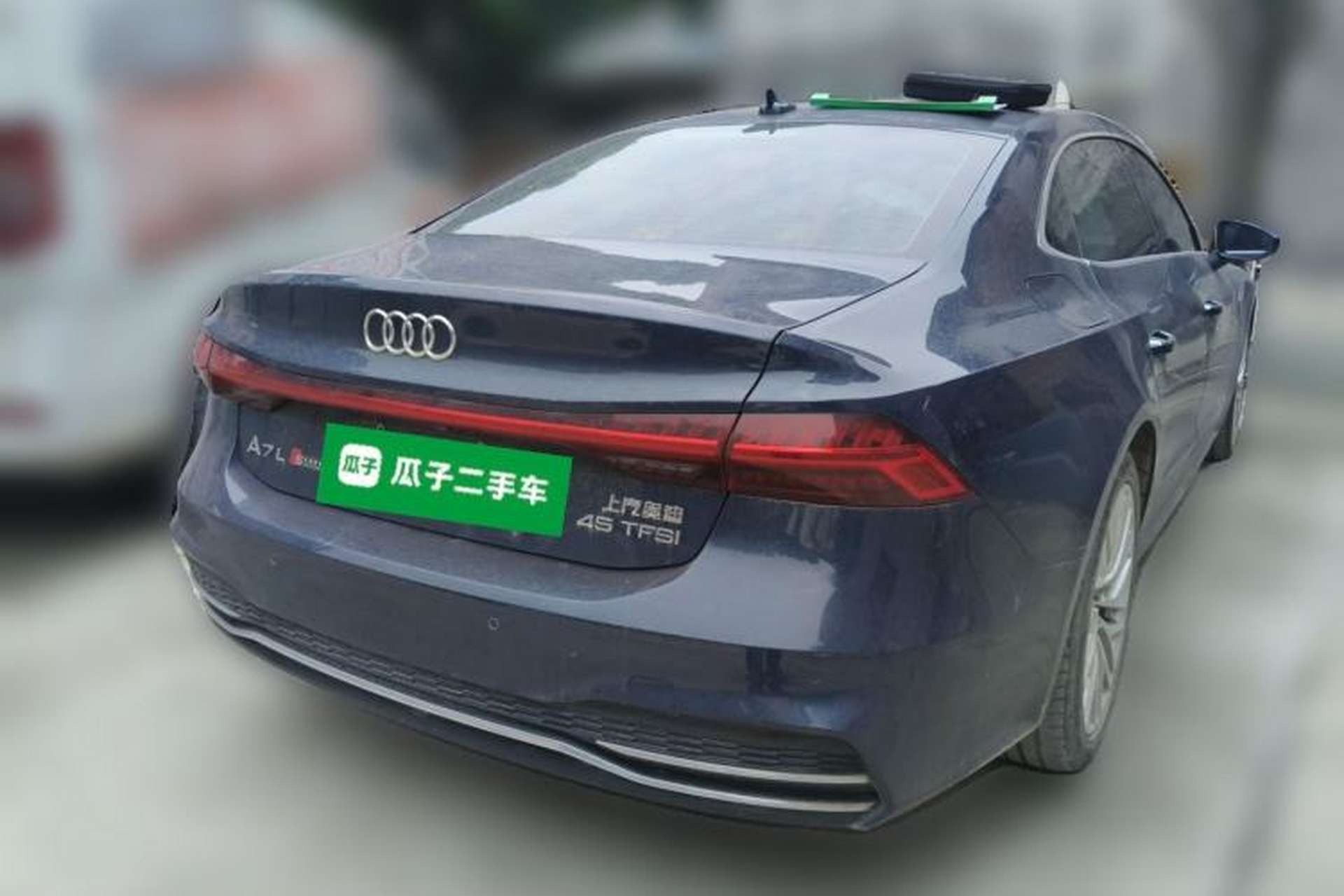 Used Audi A7L 2024 45TFSI S-line Dream-Building Edition Flow Crystal Package Rear Right 45 Deg