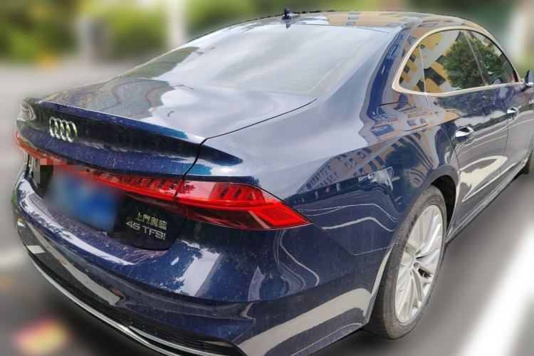 Used Audi A7L 2024 45TFSI S-line Dream-Building Edition Flow Crystal Package Rear Right 45 Deg