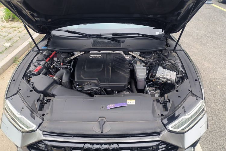Used Audi A7L 2024 45 TFSI quattro Black Warrior Edition Engine Bay