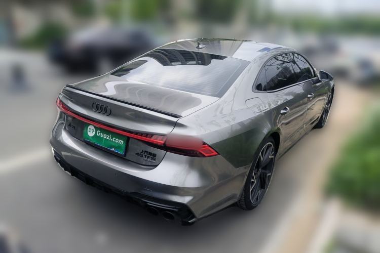 Used Audi A7L 2024 45 TFSI quattro Black Warrior Edition Rear Right 45 Deg