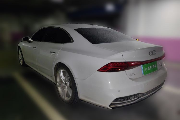 Used Audi A7L 2024 45TFSI quattro S-line Visionary Edition Flow Crystal Package Rear Left 45 Deg