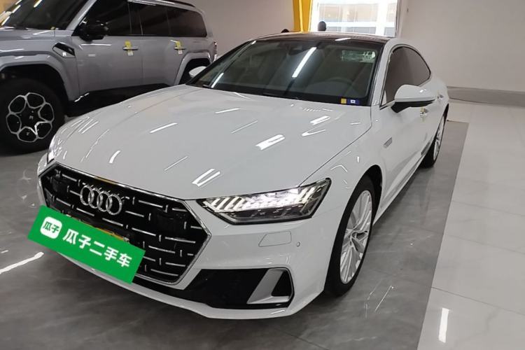 Used Audi A7L 2024 45TFSI S-line Dream-Building Edition Flow Crystal Package Guazi used car, China used car export, Used car for sale, Used cars, Cheapest cars for sale