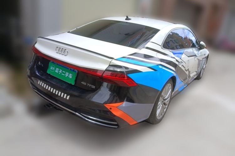 Used Audi A7L 2024 45TFSI S-line Dream-Building Edition Flow Crystal Package Rear Right 45 Deg