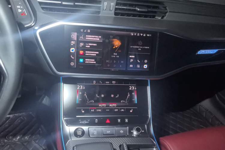 Used Audi A7L 2025 45 TFSI quattro Black Warrior Edition Audio And AC Panel