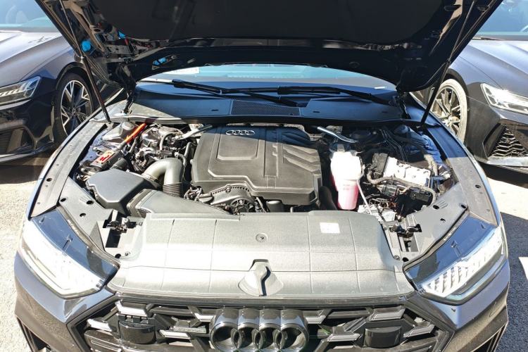 Used Audi A7L 2025 45 TFSI quattro Black Warrior Edition Engine Bay