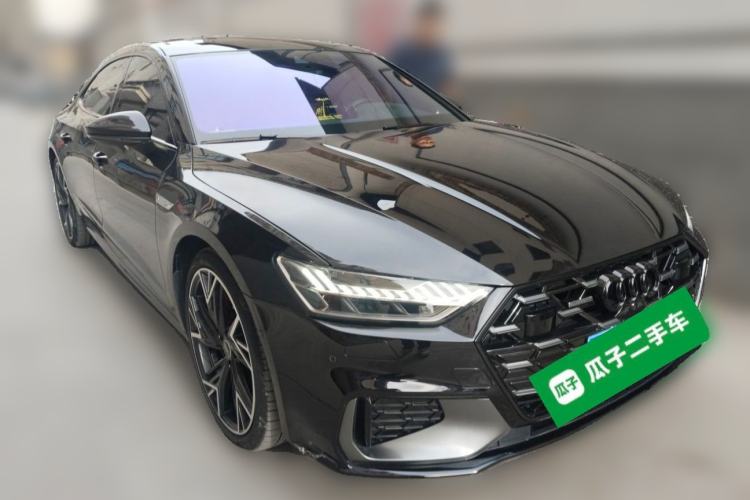 Used Audi A7L 2025 45 TFSI quattro Black Warrior Edition Front Right 45 Deg