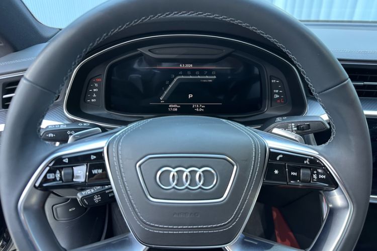 Used Audi A7L 2025 45 TFSI quattro Black Warrior Edition Odometer Close Up