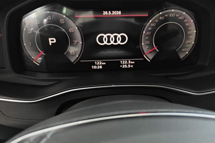 Used Audi A7L 2025 45 TFSI Luxury Edition Odometer Close Up
