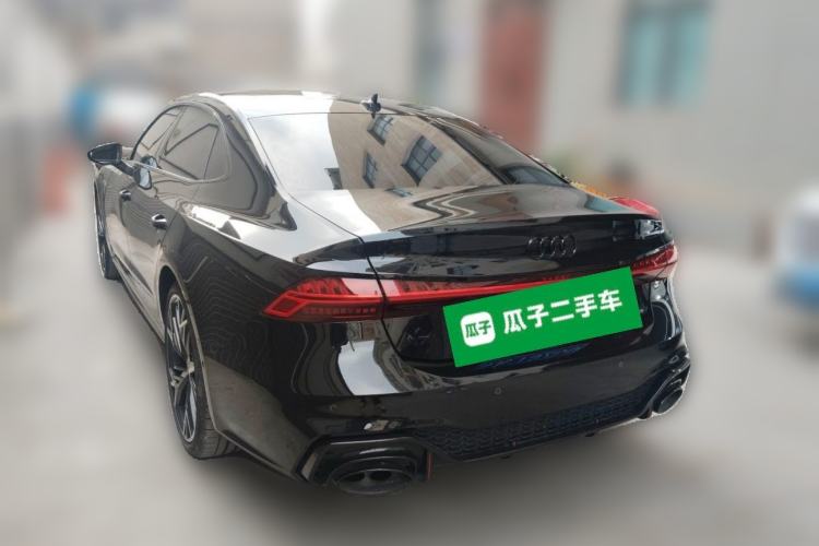 Used Audi A7L 2025 45 TFSI quattro Black Warrior Edition Rear Left 45 Deg