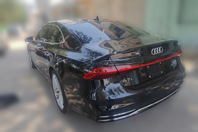 Used Audi A7L 2025 45 TFSI quattro Black Warrior Edition Rear Left 45 Deg