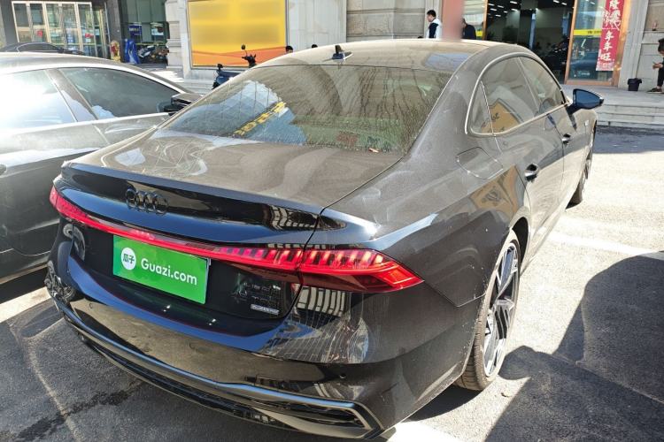 Used Audi A7L 2025 45 TFSI quattro Black Warrior Edition Rear Right 45 Deg