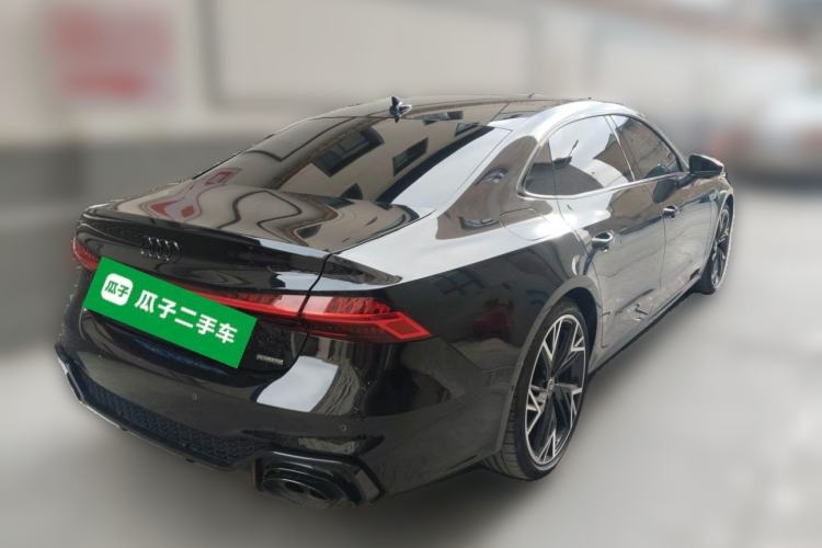 Used Audi A7L 2025 45 TFSI quattro Black Warrior Edition Rear Right 45 Deg