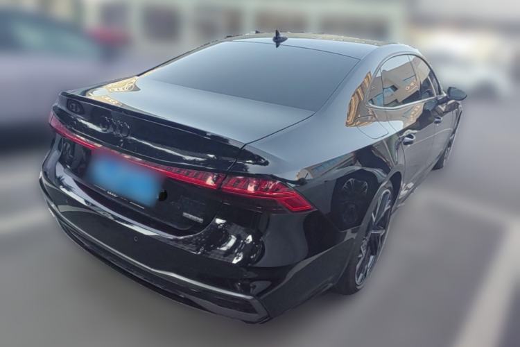 Used Audi A7L 2025 45 TFSI quattro Black Warrior Edition Rear Right 45 Deg