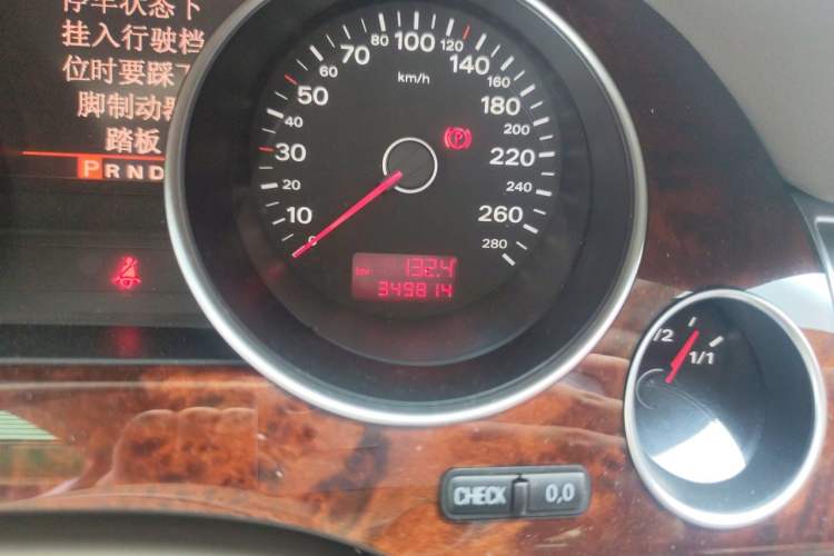 Used Audi A8 2007 A8L 3.2 FSI Standard Model Odometer Close Up