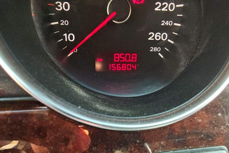 Used Audi A8 2008 A8L 2.8 FSI Standard Model Odometer Close Up