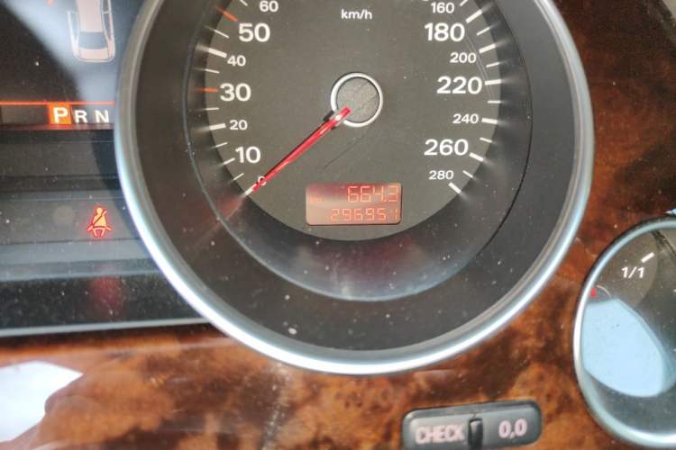 Used Audi A8 2008 A8L 3.2 FSI Standard Model Odometer Close Up