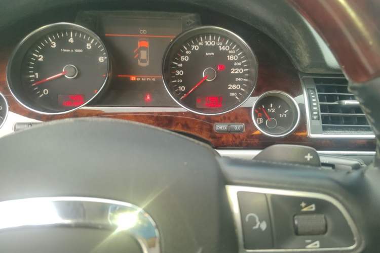 Used Audi A8 2009 A8L 2.8 FSI Standard Model Odometer Close Up