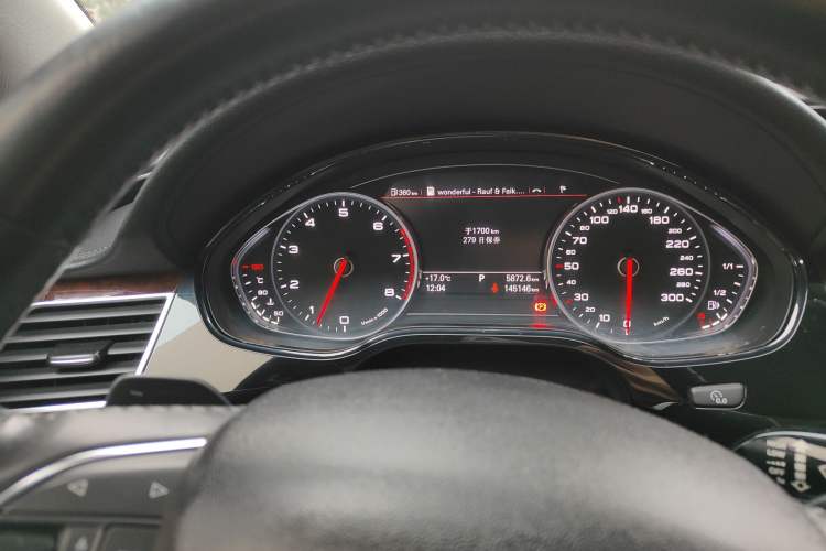 Used Audi A8 2011 A8L 3.0 TFSI quattro Comfort model (213kW) Odometer Close Up