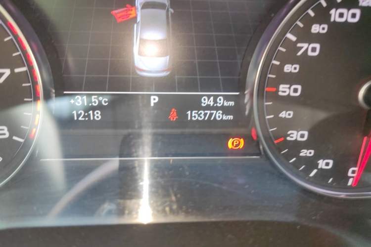 Used Audi A8 2012 A8L 50 TFSI quattro Prestige Edition Odometer Close Up