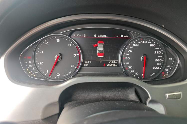 Used Audi A8 2012 A8L 50 TFSI quattro Luxury Model Odometer Close Up