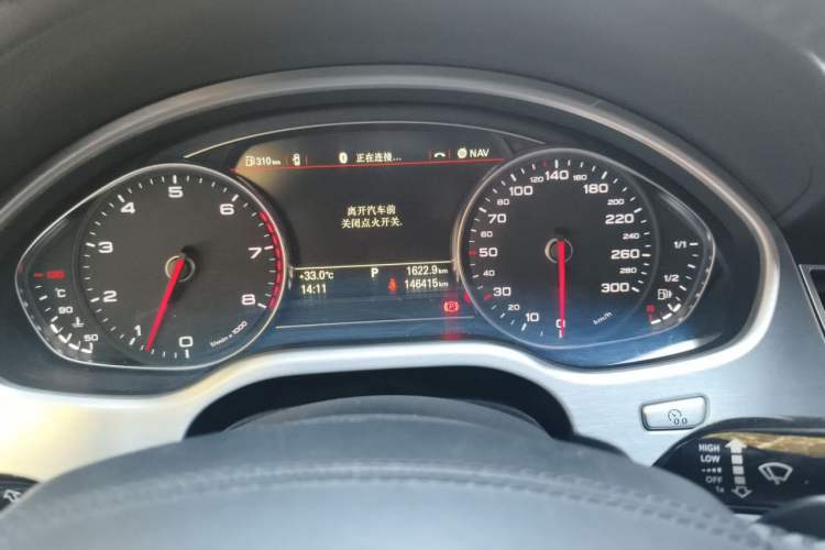 Used Audi A8 2012 A8L 45 TFSI quattro Luxury Model Odometer Close Up