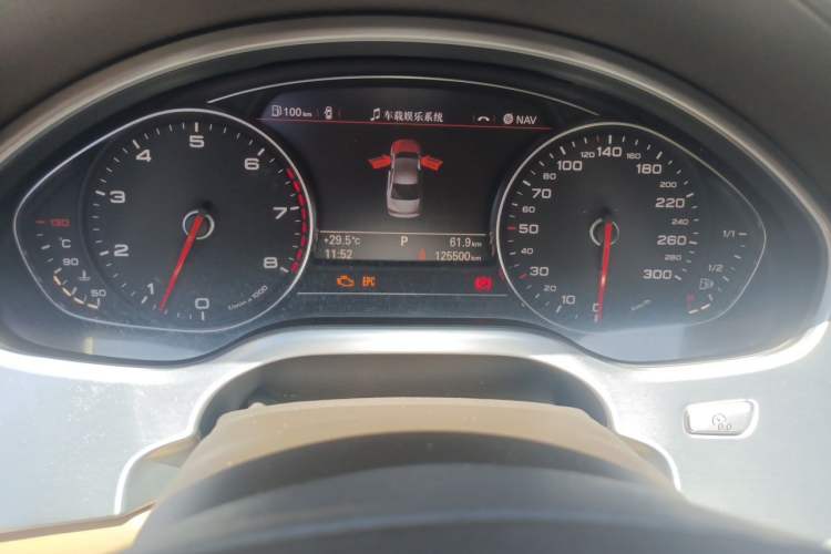 Used Audi A8 2012 A8L 45 TFSI quattro Luxury Model Odometer Close Up