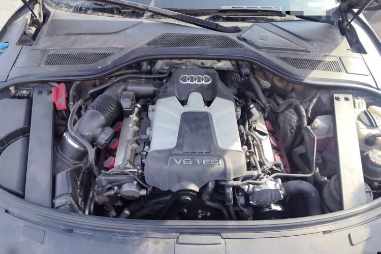 Used Audi A8 2013 A8L 45 TFSI quattro Comfort model Engine Bay