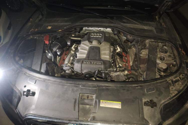Used Audi A8 2013 A8L 45 TFSI quattro Comfort model Engine Bay