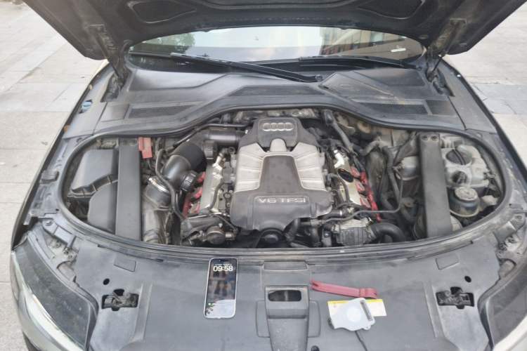Used Audi A8 2013 A8L 50 TFSI quattro Luxury Model Engine Bay