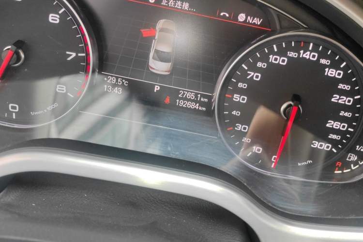 Used Audi A8 2013 A8L 45 TFSI quattro Comfort model Odometer Close Up