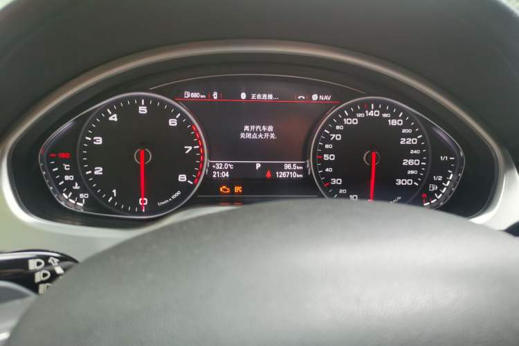 Used Audi A8 2013 A8L 45 TFSI quattro Comfort model Odometer Close Up