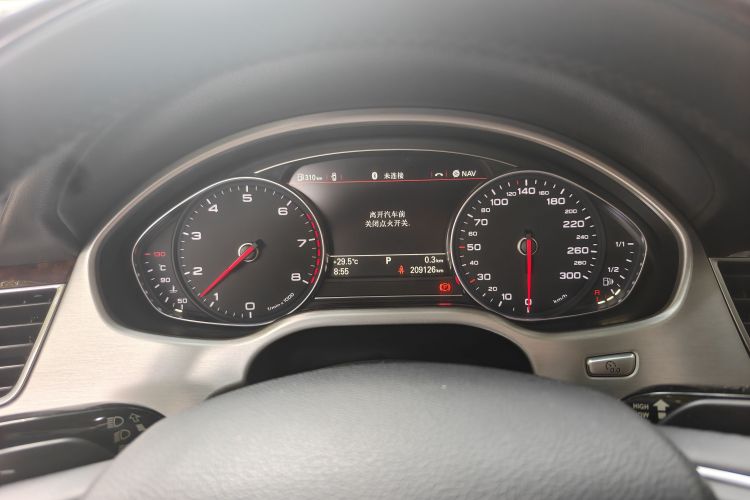 Used Audi A8 2013 A8L 45 TFSI quattro Comfort model Odometer Close Up