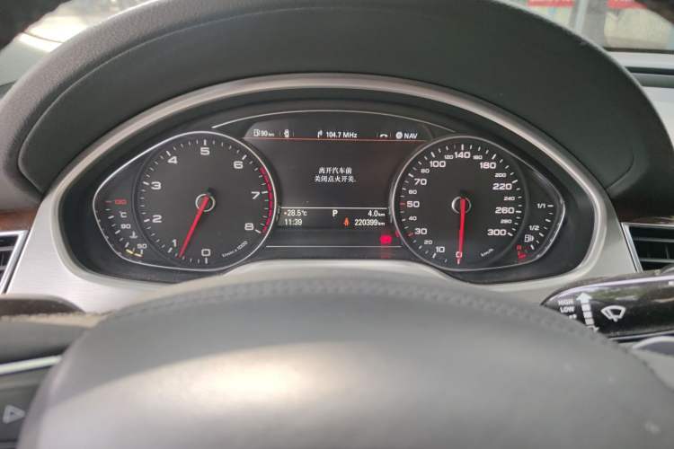 Used Audi A8 2013 A8L 45 TFSI quattro Luxury Model Odometer Close Up
