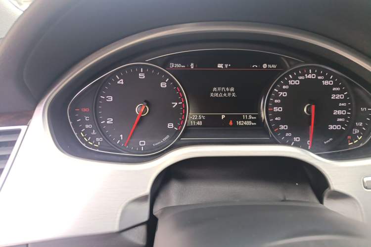 Used Audi A8 2013 A8L 45 TFSI quattro Luxury Model Odometer Close Up