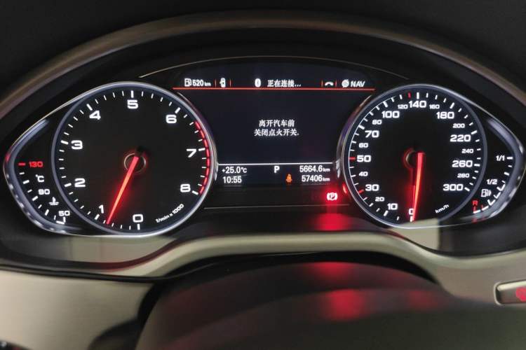 Used Audi A8 2013 A8L 45 TFSI quattro Comfort model Odometer Close Up