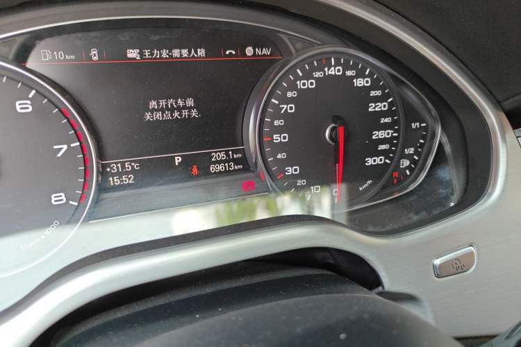 Used Audi A8 2013 A8L 50 TFSI quattro Prestige Edition Odometer Close Up
