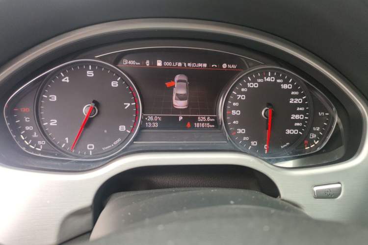 Used Audi A8 2013 A8L 45 TFSI quattro Comfort model Odometer Close Up