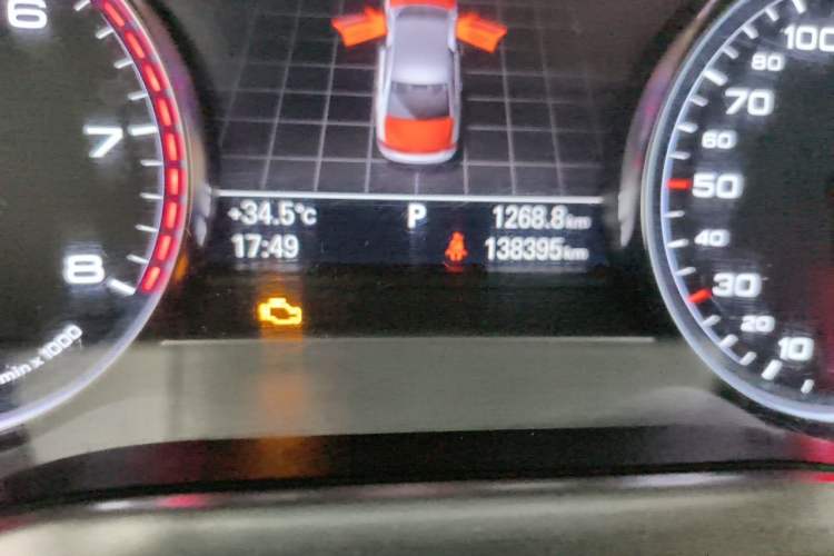 Used Audi A8 2013 A8L 55 TFSI quattro Luxury Model Odometer Close Up