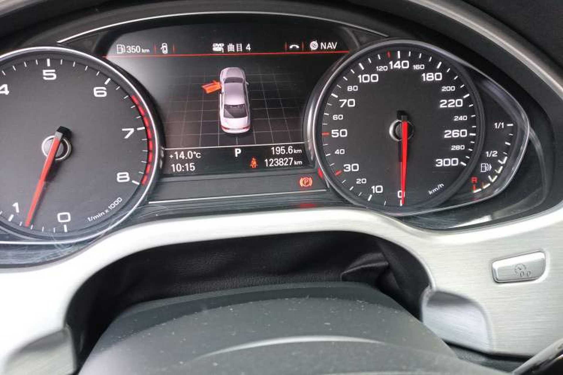 Used Audi A8 2013 A8L 45 TFSI quattro Luxury Model Odometer Close Up