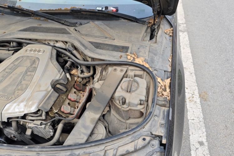Used Audi A8 2014 A8L 45 TFSI quattro Luxury Model Engine Bay Left
