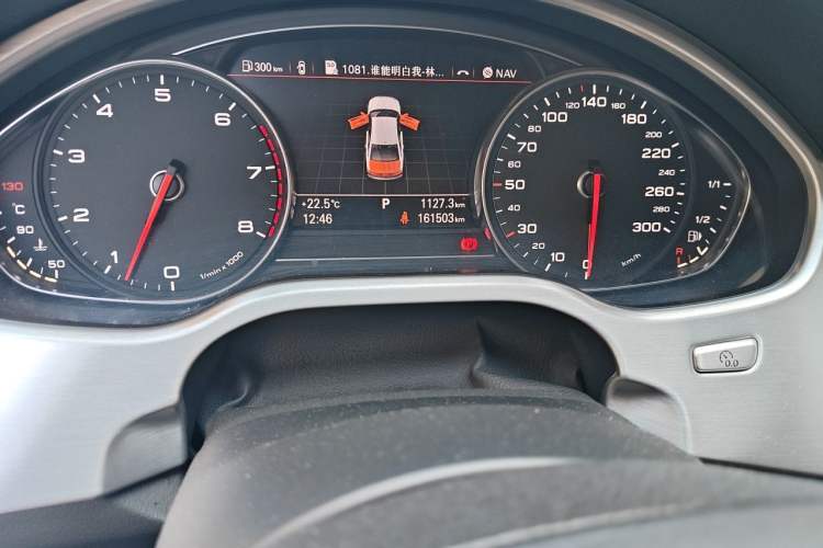 Used Audi A8 2014 A8L 45 TFSI quattro Luxury Model Odometer Close Up