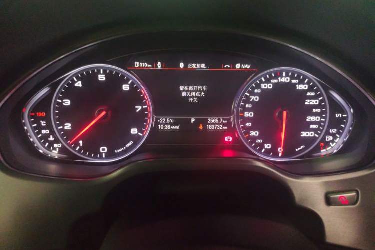 Used Audi A8 2014 A8L 45 TFSI quattro Comfort model Odometer Close Up