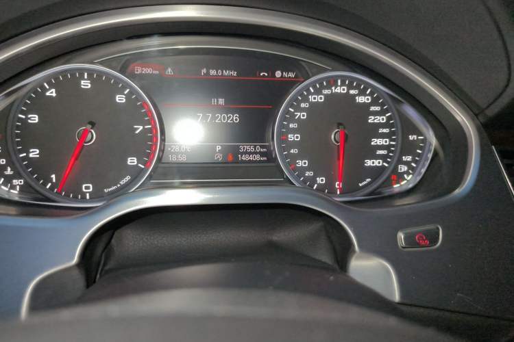 Used Audi A8 2014 A8L 50 TFSI quattro Prestige Edition Odometer Close Up