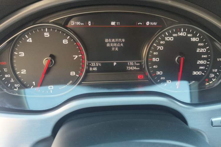 Used Audi A8 2014 A8L 50 TFSI quattro Prestige Edition Odometer Close Up