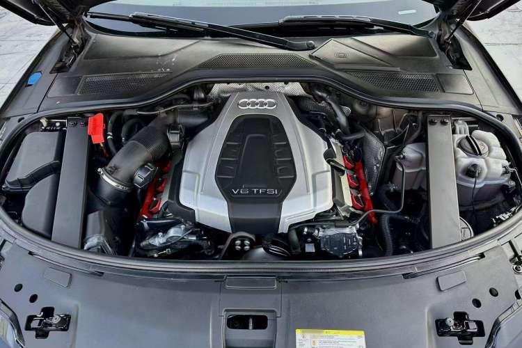 Used Audi A8 2014 A8L 45 TFSI quattro Comfort model Engine Bay